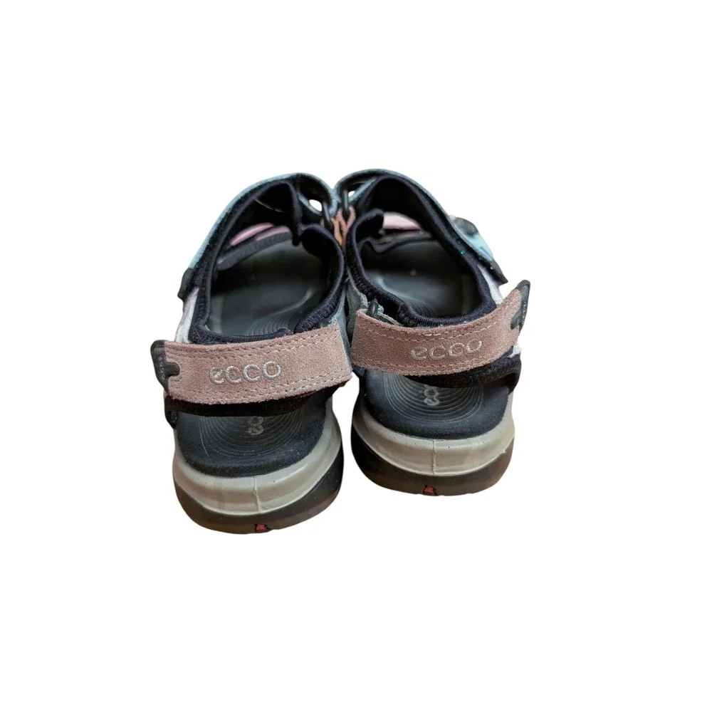 ECCO Yucatan Womens Sandals Multi Color Pastel Suede Hiking Walking Strappy 40 - Picture 7 of 9